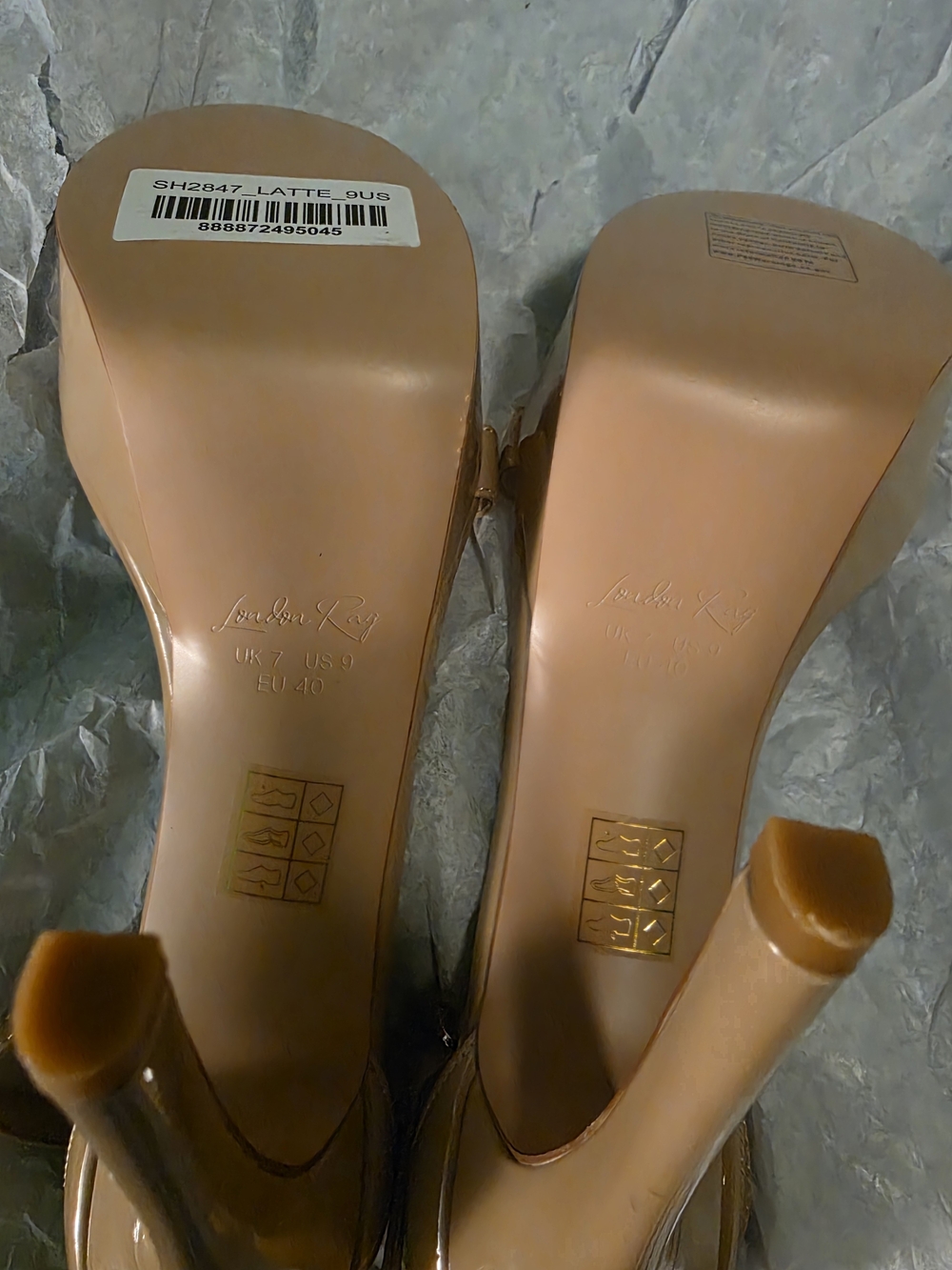My Mains High Platform Stiletto Sandals Size 9 Ankle-Strap Heels - Picture 4 of 4